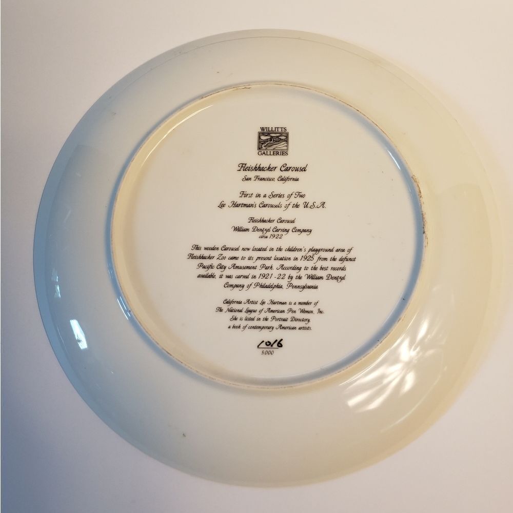 Fleishhacker Carousel Plate - Picture 4 of 6